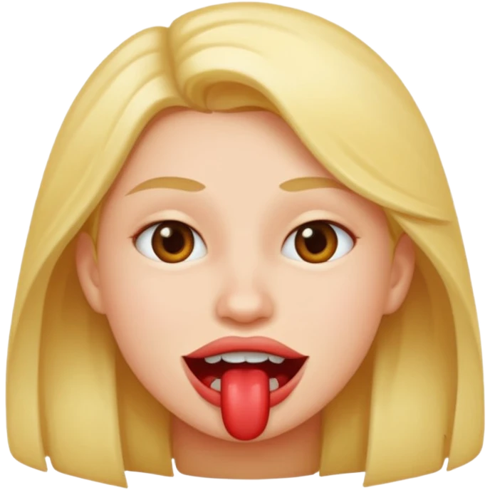Bite lip emoji