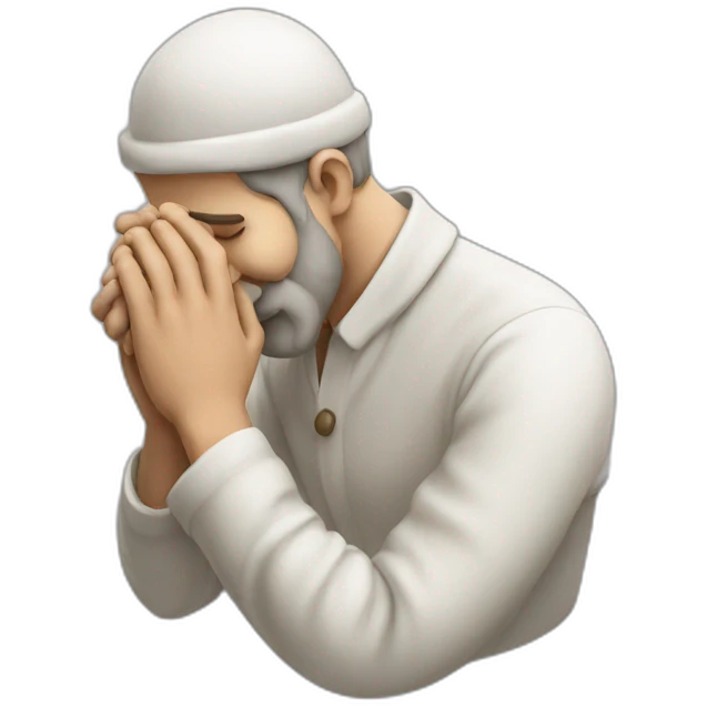 jewish man rubbing hands together side profile giant nose emoji