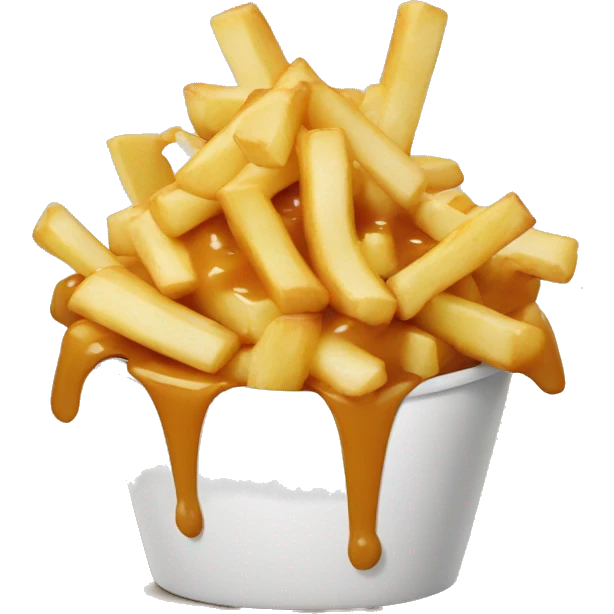 Poutine qui mange des pate emoji