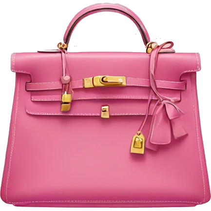 Pink hermes kelly bag emoji