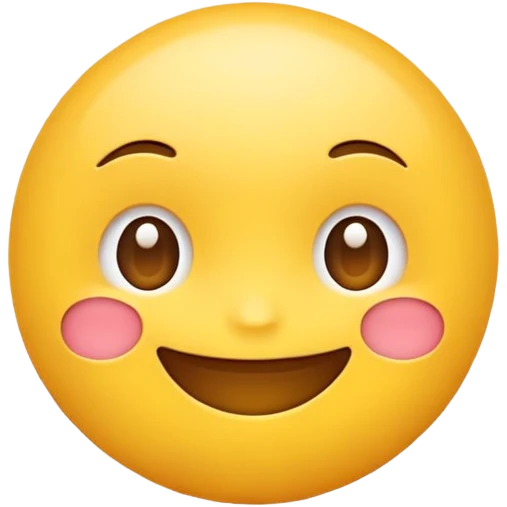 Cute cartoon emoji with ×1× symbol emoji