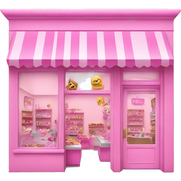 pink barbie shop emoji