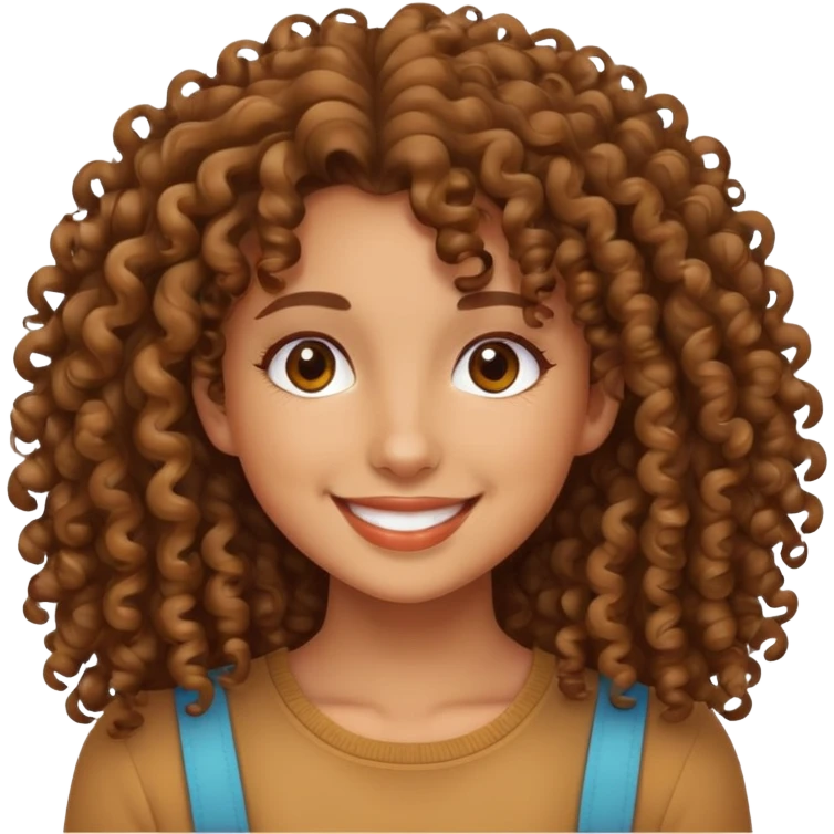 Curly haired girl emoji