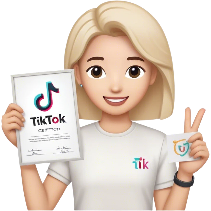 Sertification tiktok  emoji