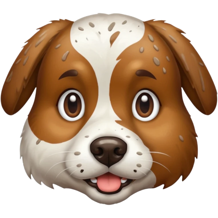 dirty dog face  emoji