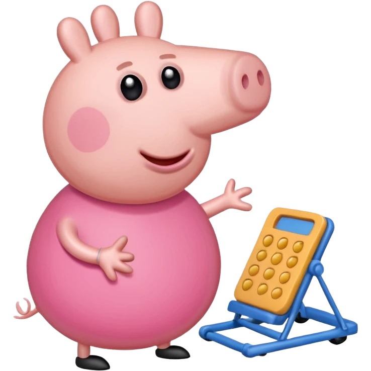 Peppa pig doing the griddy emoji