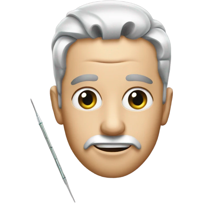 needle face emoji