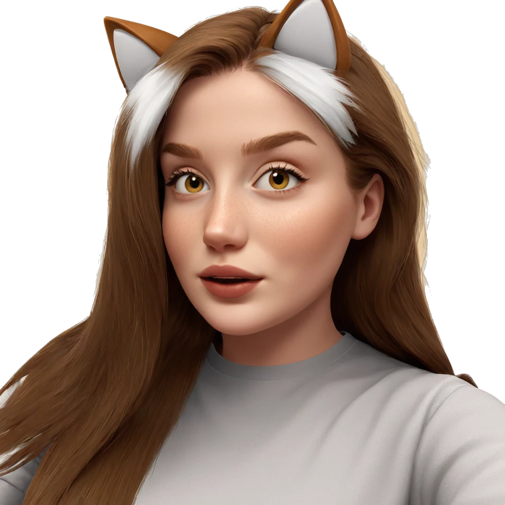 girl with cat ears emoji