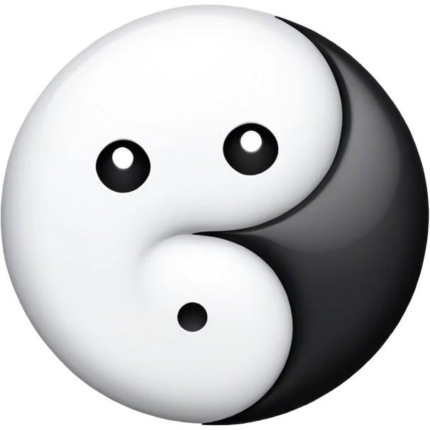 El yin y el yang emoji