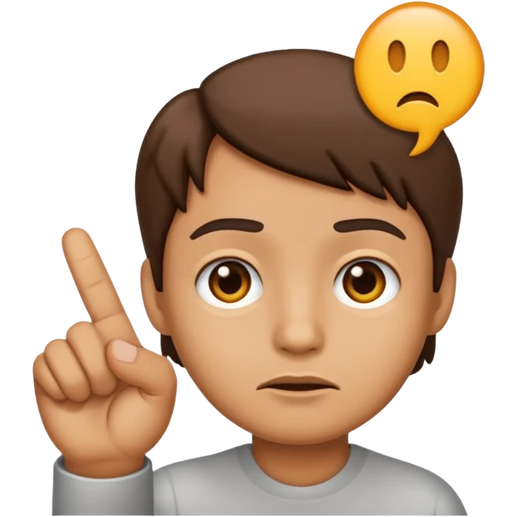 emoji holding finger up like something stinks emoji