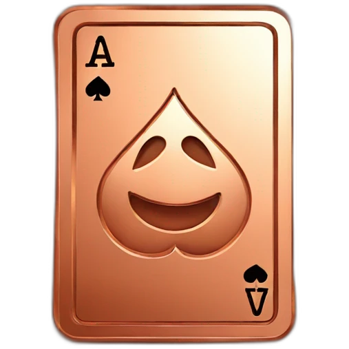 poker-card-in-copper emoji