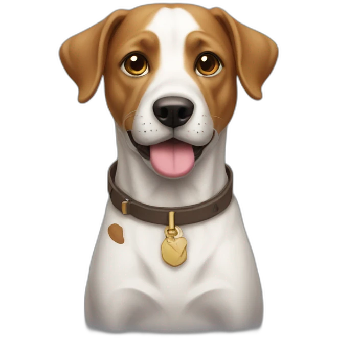 Chat sur chien emoji