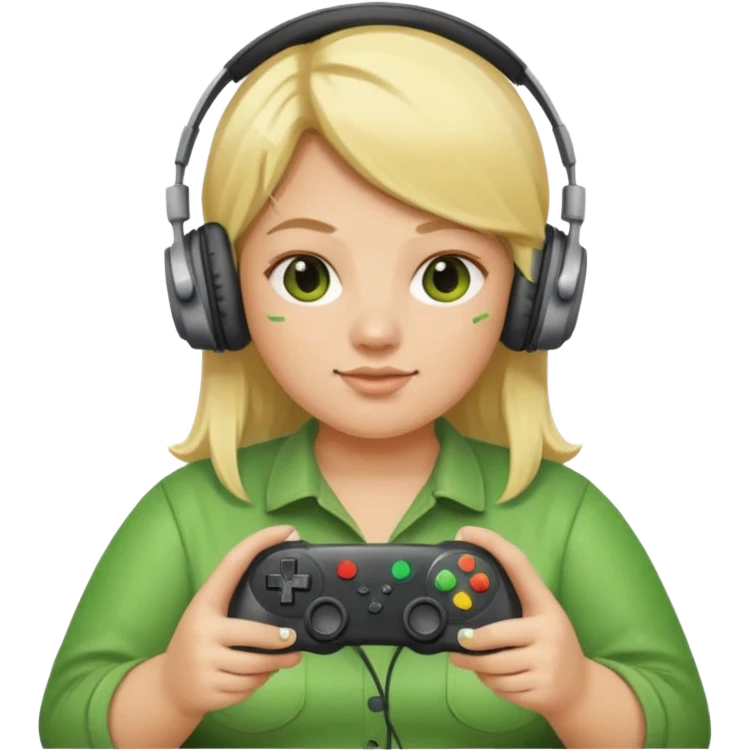 make a cucumber gamer, blonde and fat emoji