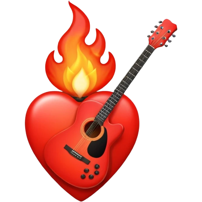 ❤️‍🔥🎸 emoji