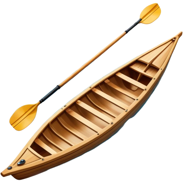 An icon showing a close-up of crossed oars, a sleek racing shell, and rippling water, symbolizing rowing. The design includes droplets in motion and a streamlined boat tip cutting through waves. Transparent background emphasizes strength, precision, and the spirit of competitive rowing emoji