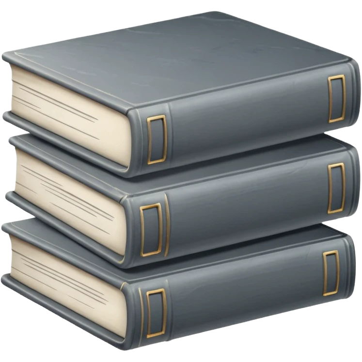 Gray books emoji