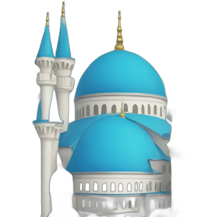 blue mosque emoji