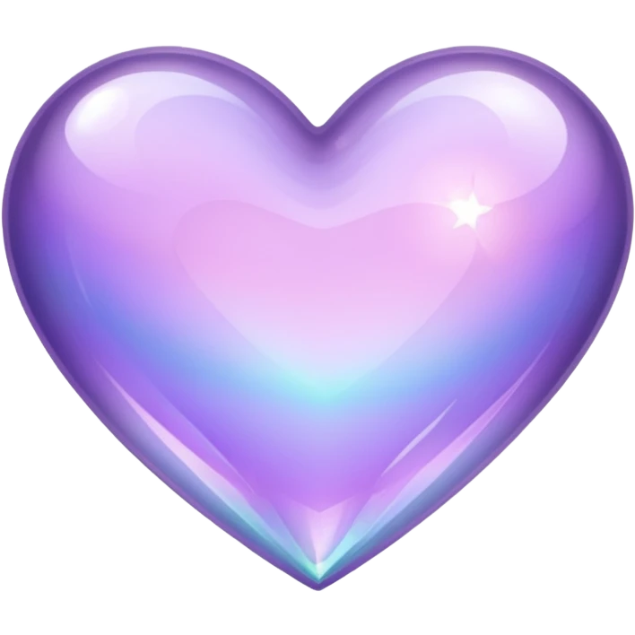 heart with a crystal lavender effect emoji