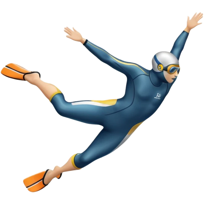 An icon showing a diver captured mid-air in a graceful pose above a pool, with a diving board behind and water below. Splash trails and motion lines emphasize precision and elegance. Transparent background highlights the beauty and focus of competitive diving. emoji