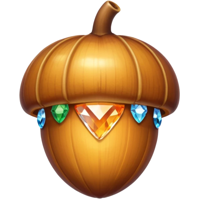 Chrystal acorn emoji