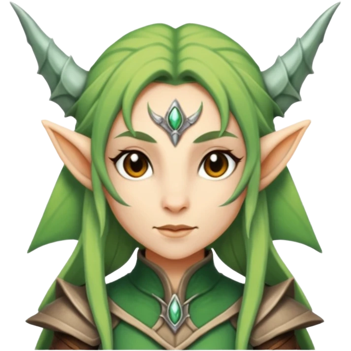 Warcraft female dragonborn elf combine  emoji