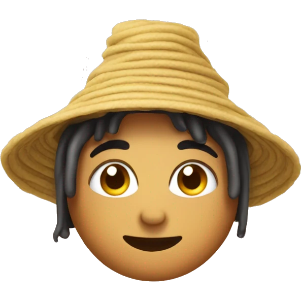 Me with a noodle hat emoji