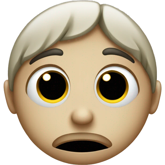 sad face with habd pointing emoji