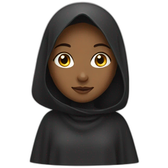 girl with a khimar emoji
