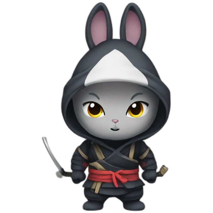 a ninja rabbit from Narouto emoji