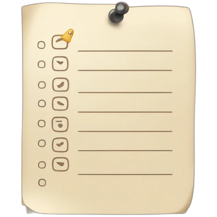 Todo list emoji