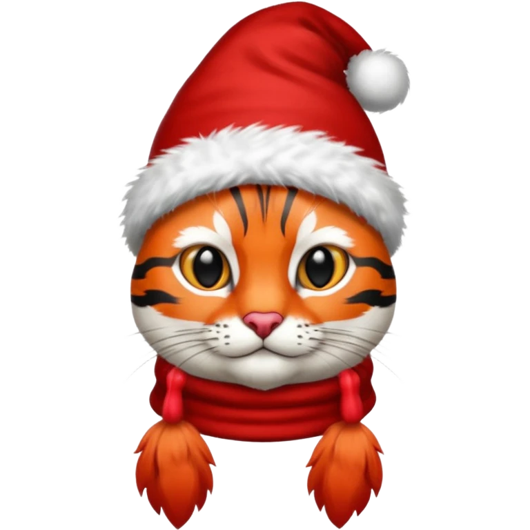 Cardinal bird wearing a stocking cap that has Bengals on it emoji