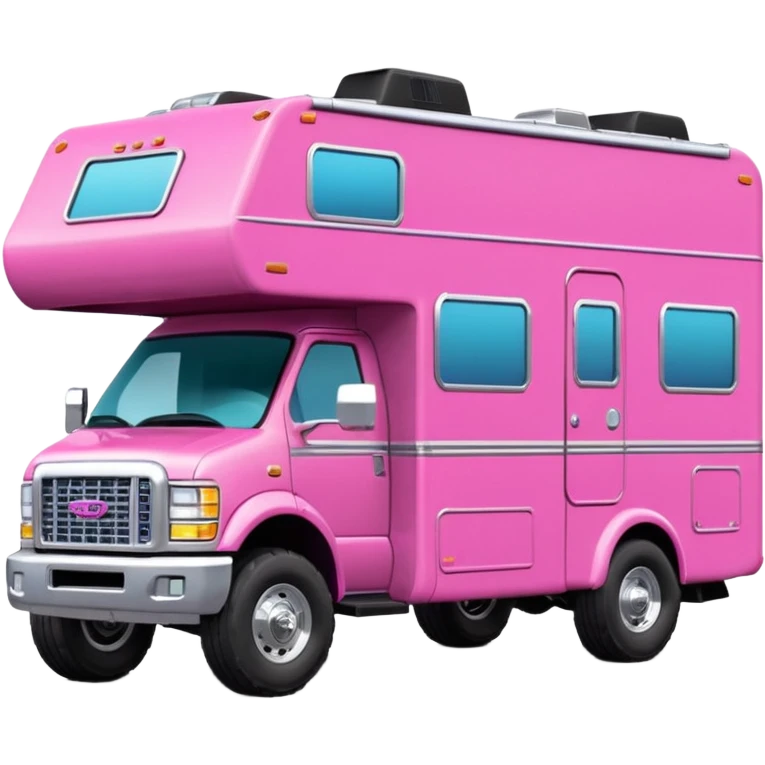 Aerodynamic Streamlined hillbilly Barbie styled motor home rv off-roading rock-climbing 4x4 desert Winnebago party monster truck  emoji