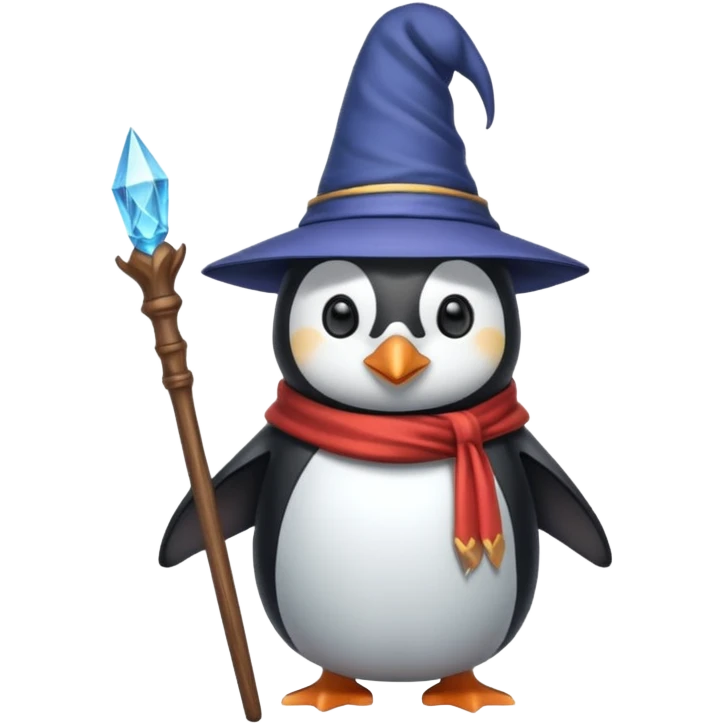 Penguin Wizard emoji