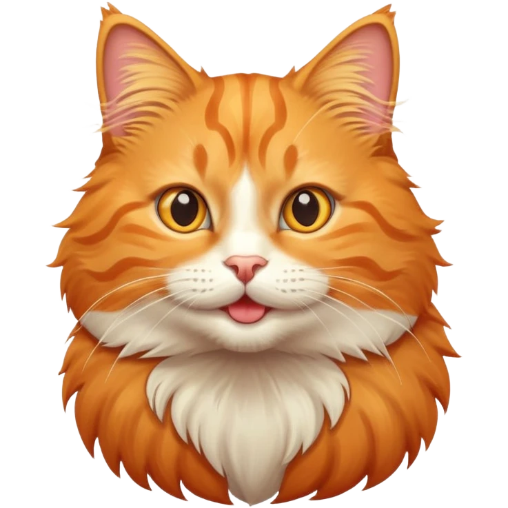 happy orange tabby cat emoji