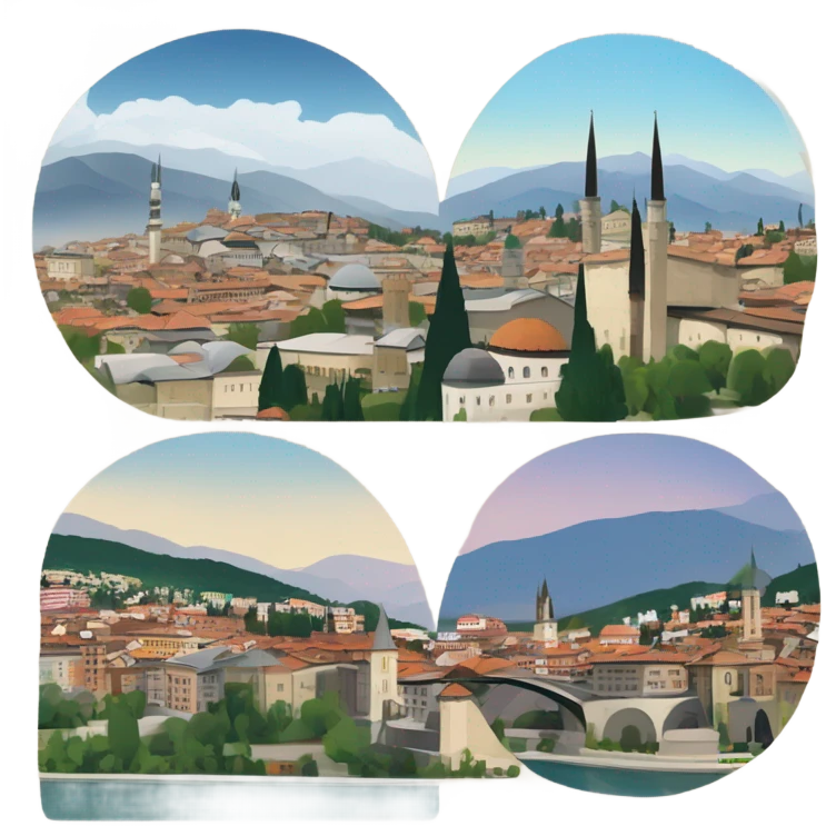 Sarajevo city view  emoji