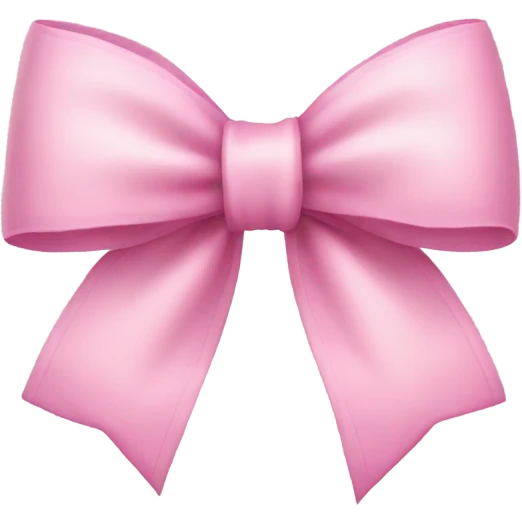 A little thin pink bow with a star emoji