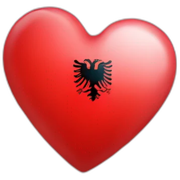 heart albania emoji