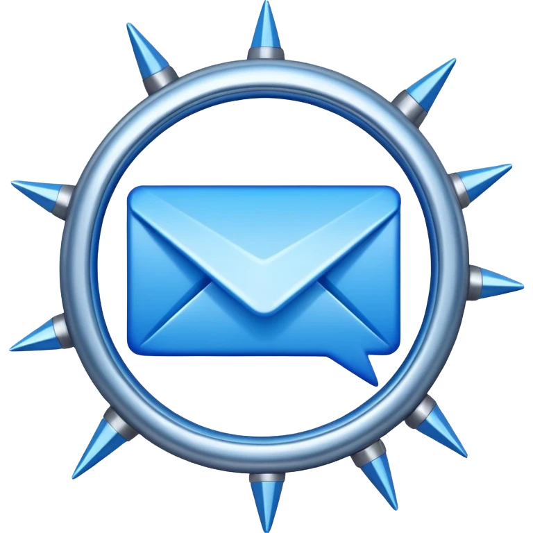 сделав мне галочку телеграм которая обведена в колючий круг синий круг вот как круг к которому прикрепили шипы emoji