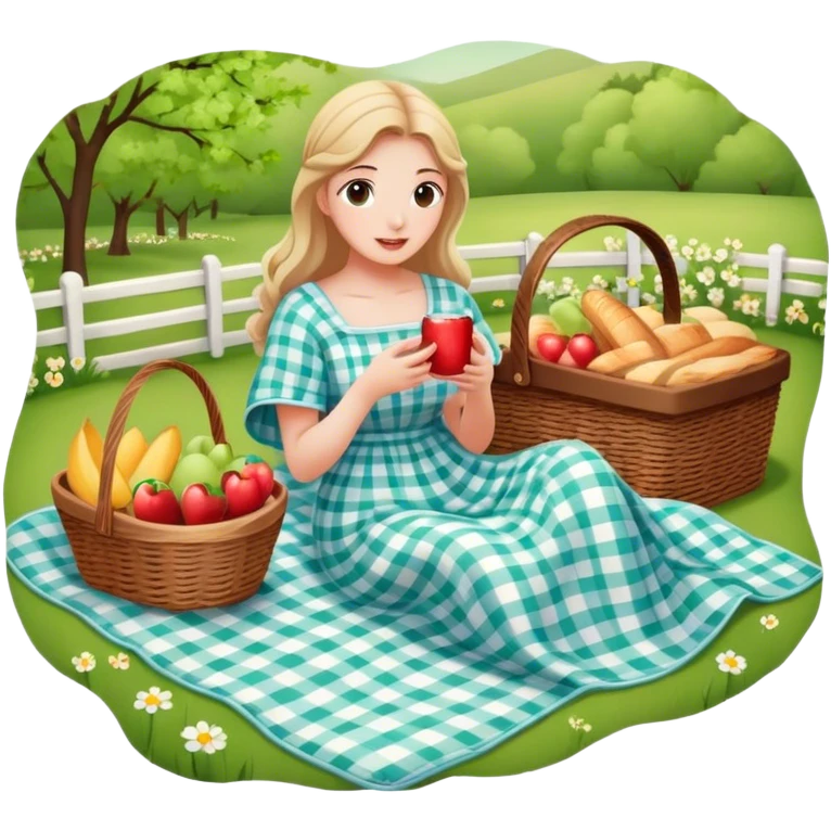 spring picnic scene emoji