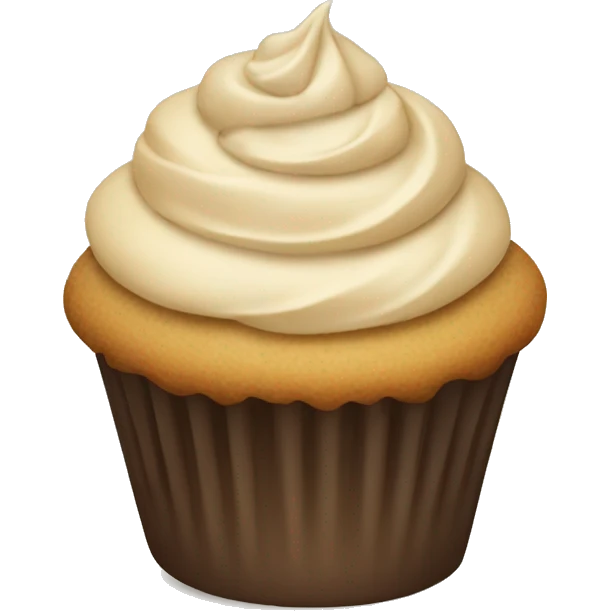 beige cupcake emoji