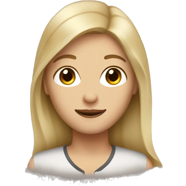 Blonde hair woman brown haired man emoji