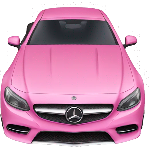 Pink Mercedes emoji