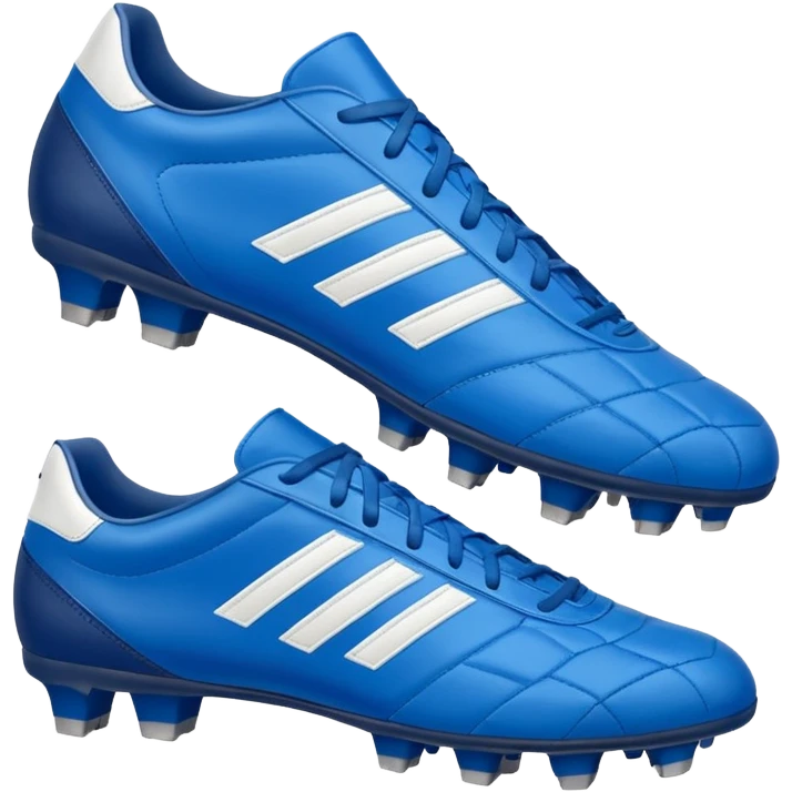 soccer shoes blue emoji