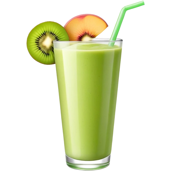 Peach kiwi smoothie  emoji