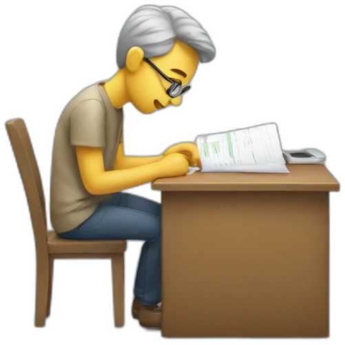 person taking the tests emoji