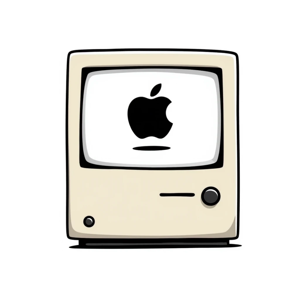 old Macintosh computer emoji