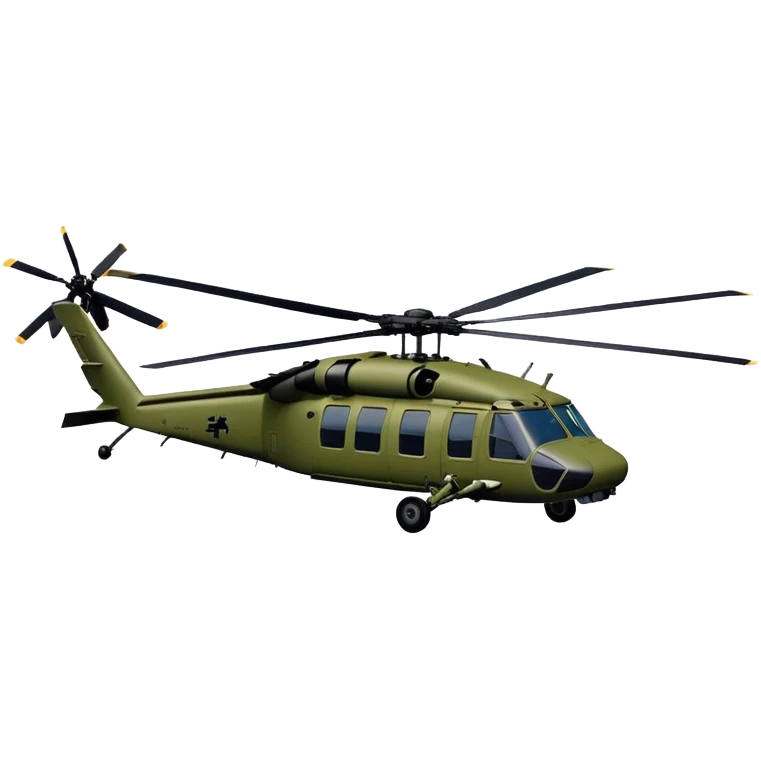 Sikorsky UH-60 Black Hawk - Sikorsky (Model Year: 2022) (Iconic colour: Olive green) emoji