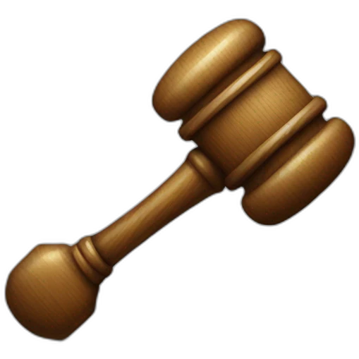 judge hammer emoji