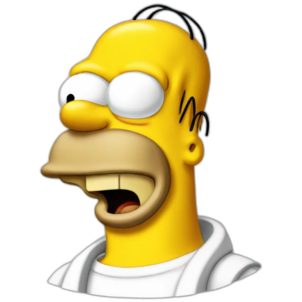 Homer Simpson happy emoji