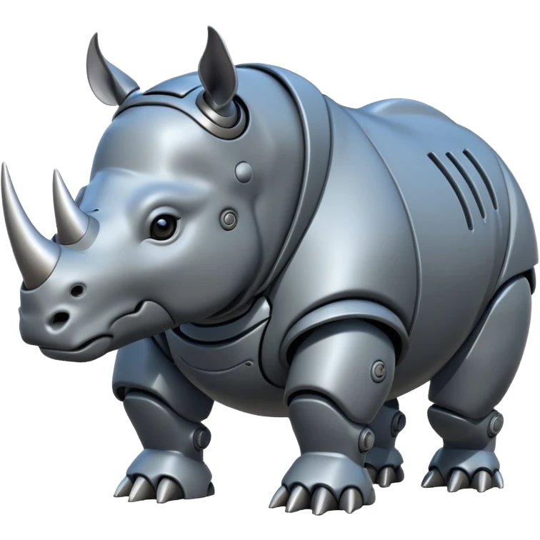 Giant robot rhinoceros emoji